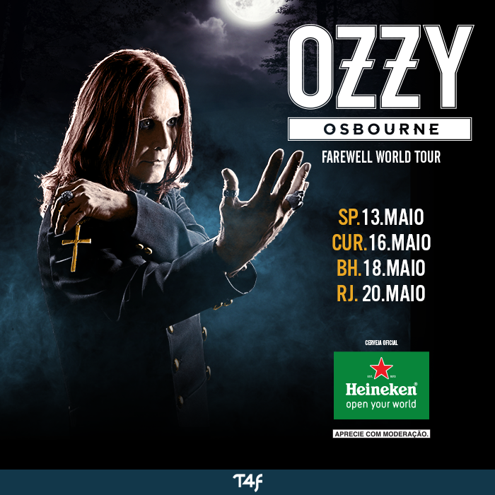 Ozzy Osbourne anuncia 'última turnê' da carreira e revela datas no