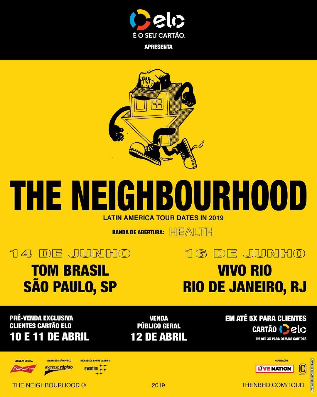 The Neighbourhood vem ao Brasil em junho para duas apresentações