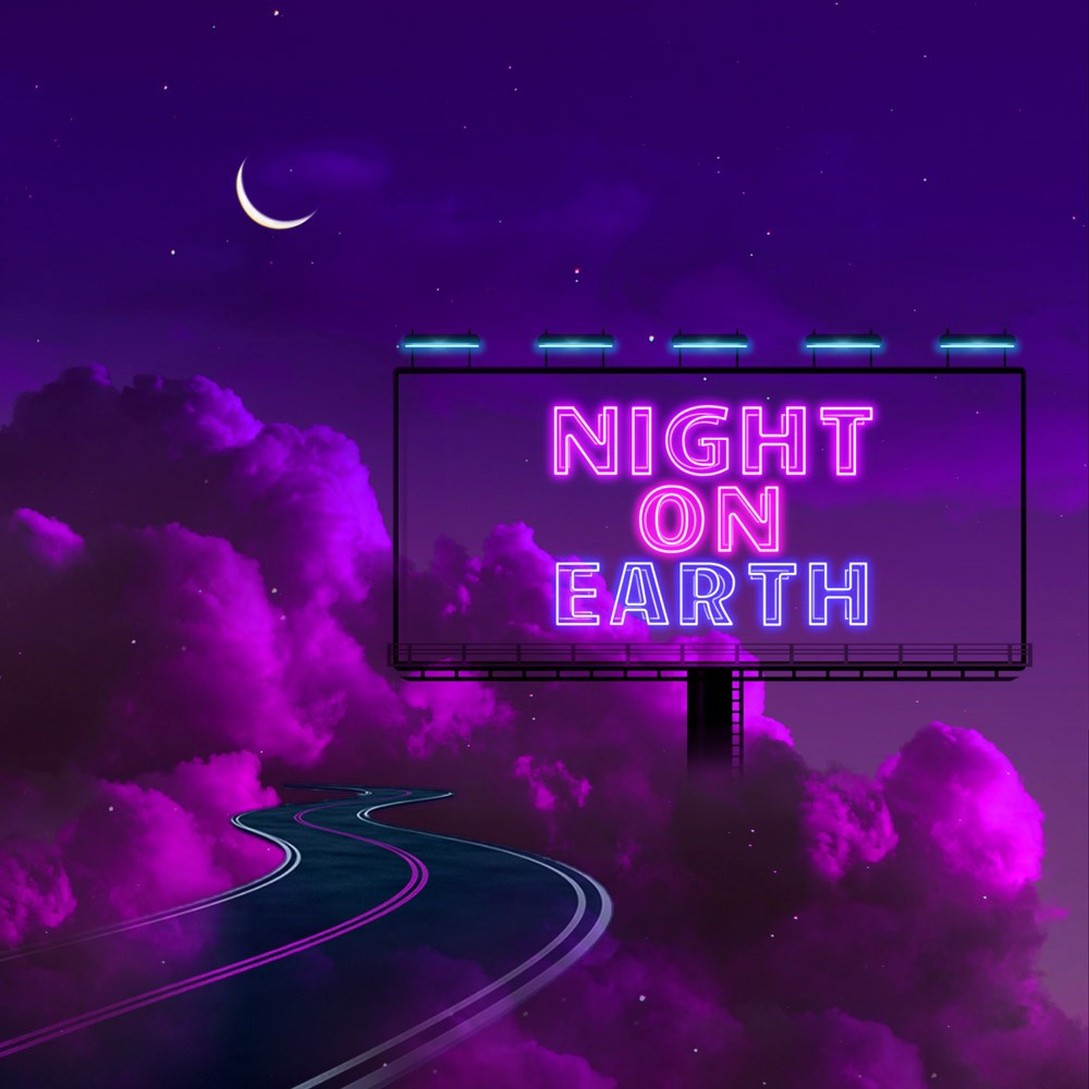 Capa do single "Night On Earth", de Penny In Space