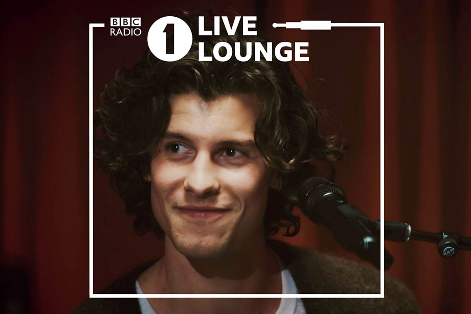Shawn Mendes no Live Lounge, da BBC Radio 1