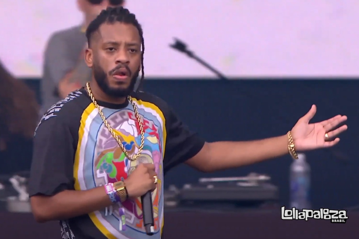 BK durante apresentação no Lollapalooza Brasil 2019