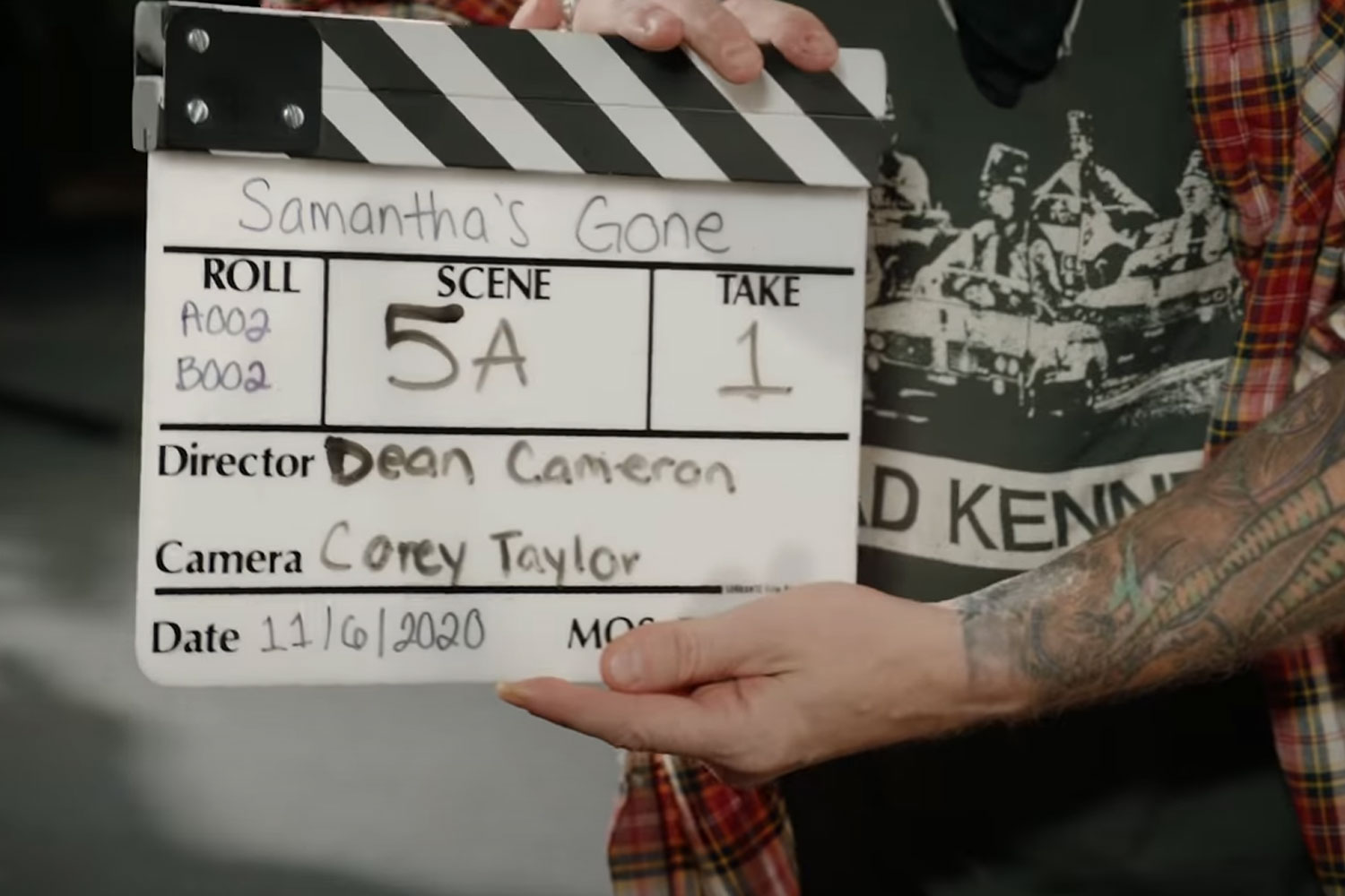 Corey Taylor no clipe de "Samantha's Gone"