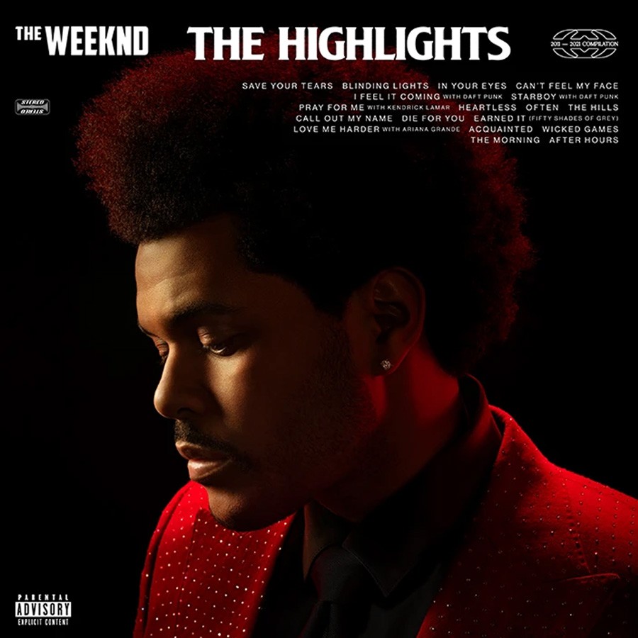 Capa de The Highlights, coletânea de The Weeknd