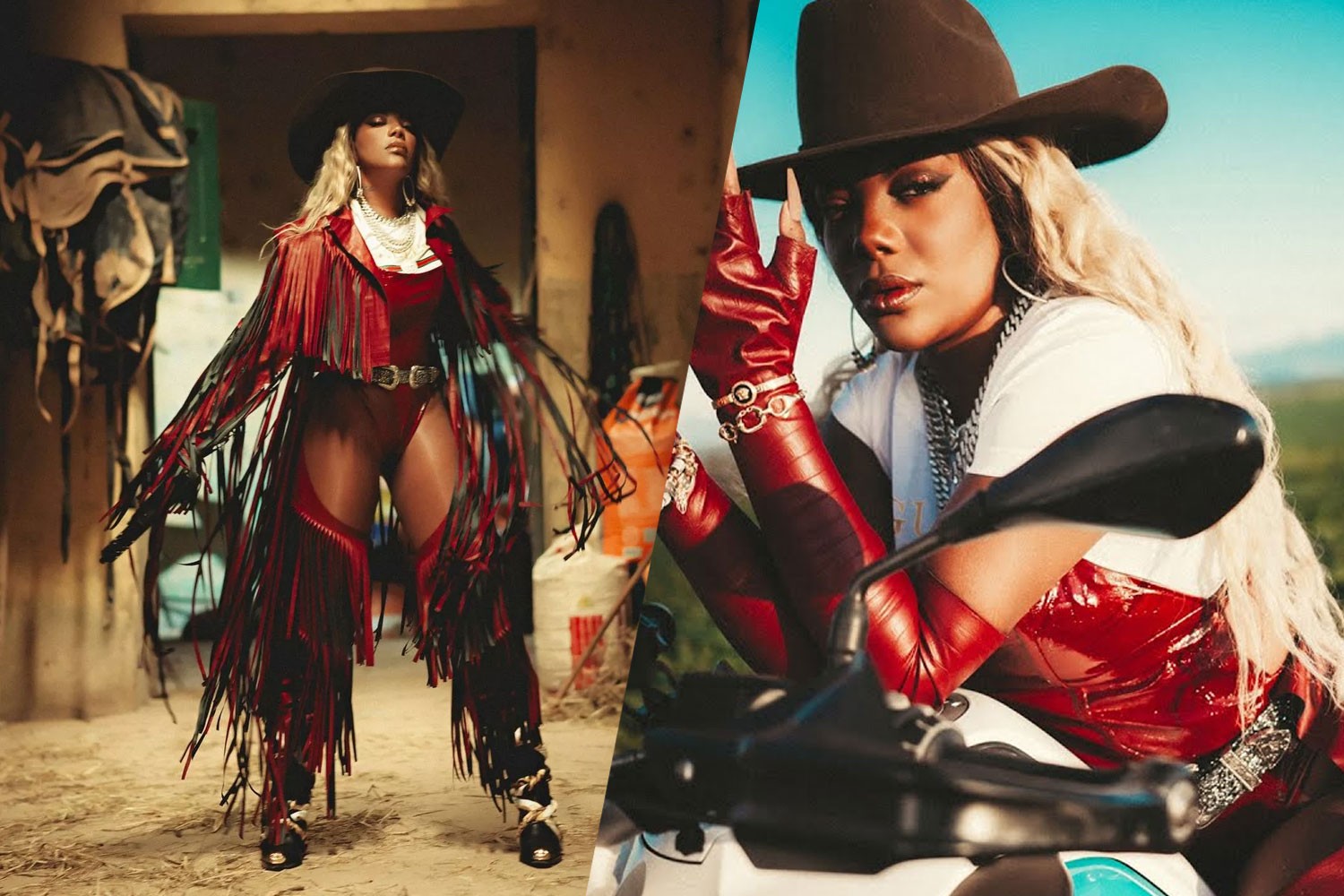 Ludmilla no clipe de "Pra Te Machucar", com Major Lazer