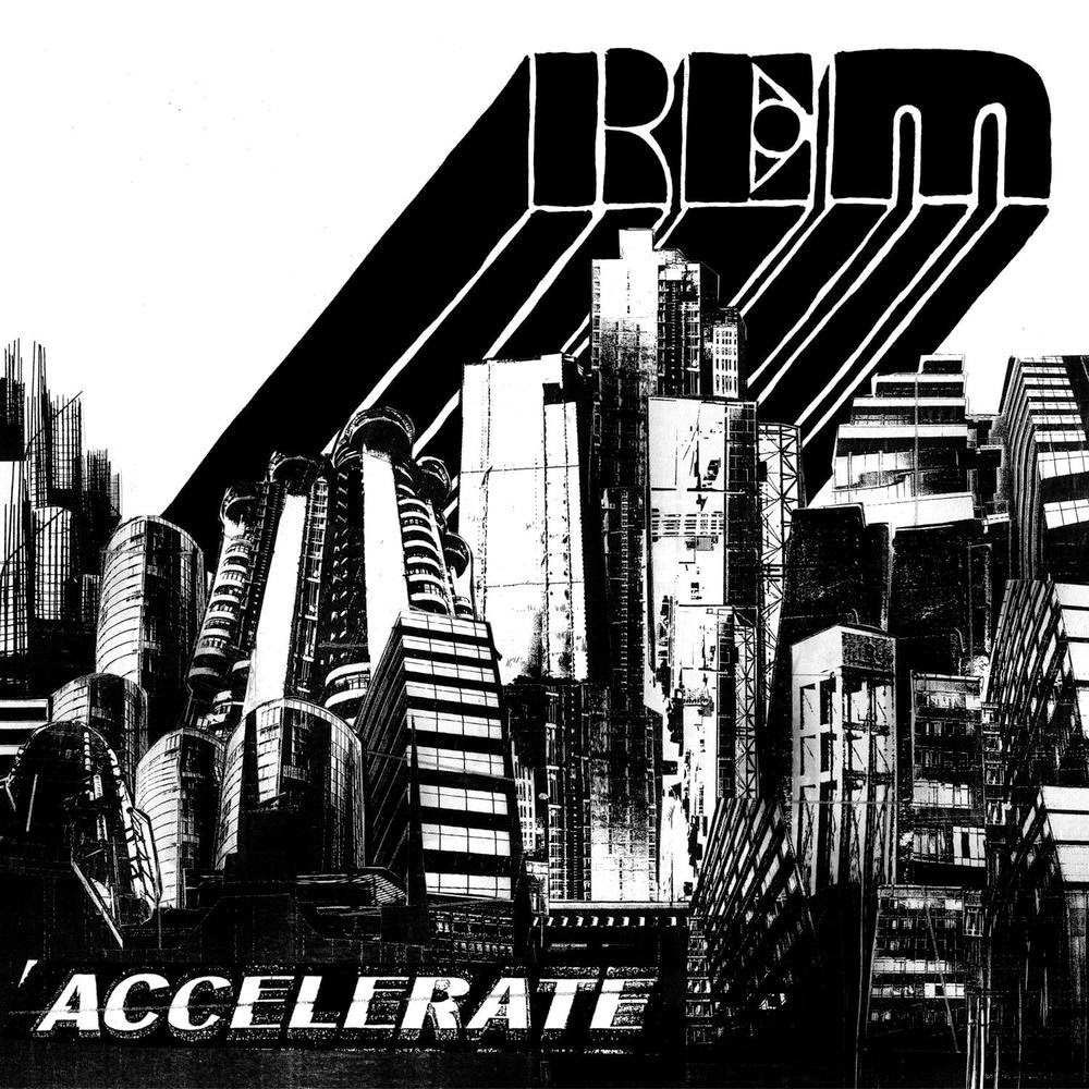 Capa de Accelerate, álbum do R.E.M.