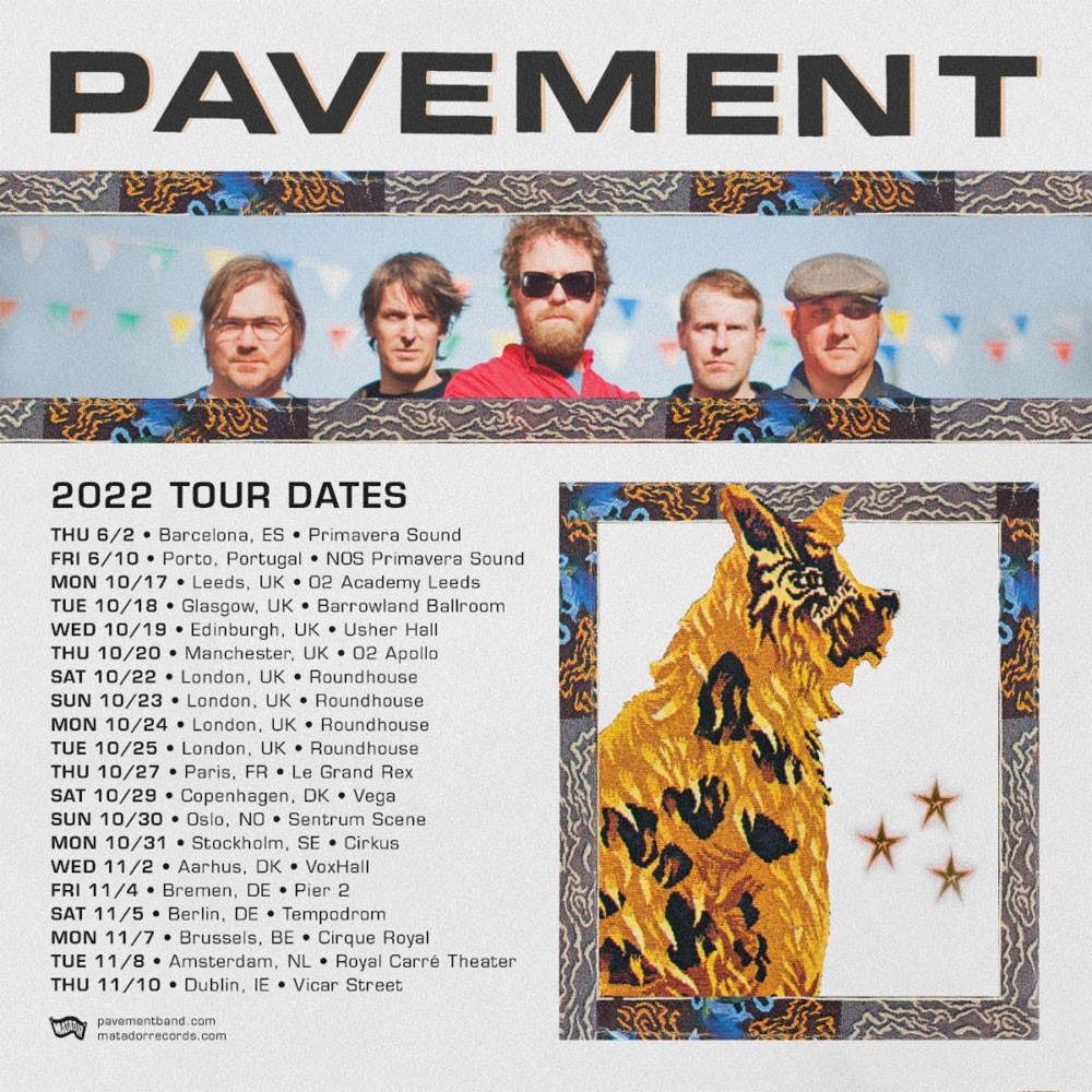 Pavement anuncia datas pela Europa em 2022