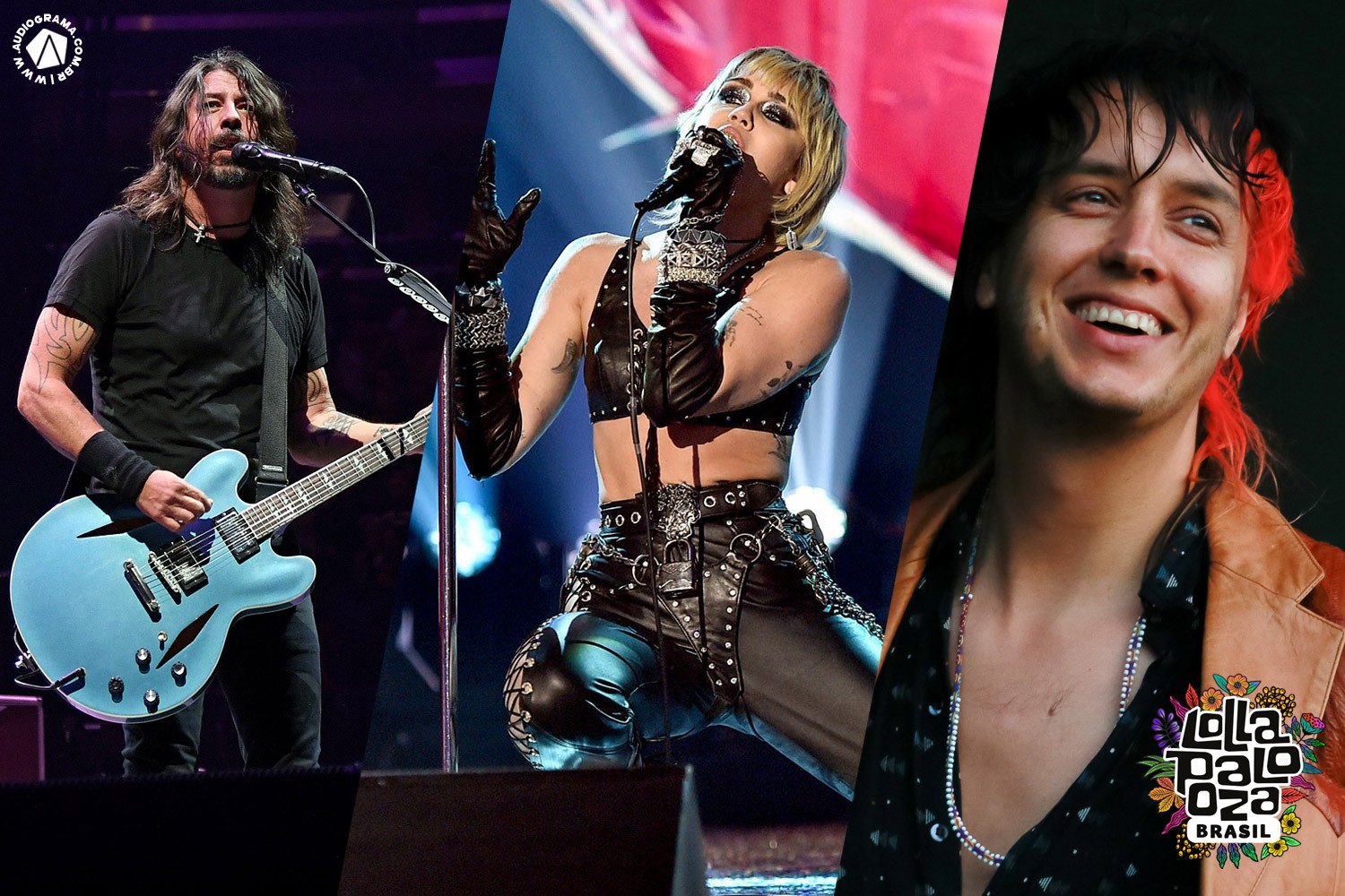 Foo Fighters, Strokes e Miley Cyrus estão no line-up do