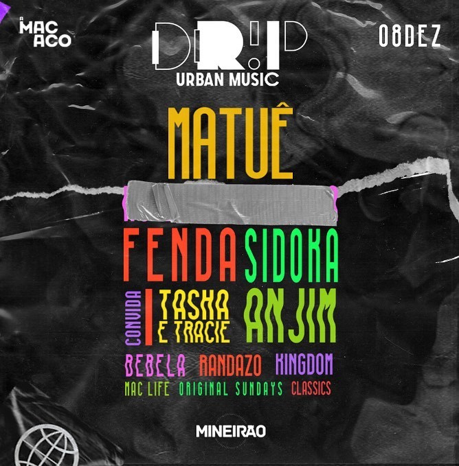 lineup do DRIP Urban Music