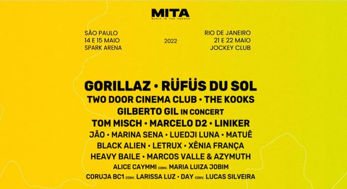 lineup do MITA - Music Is The Answer