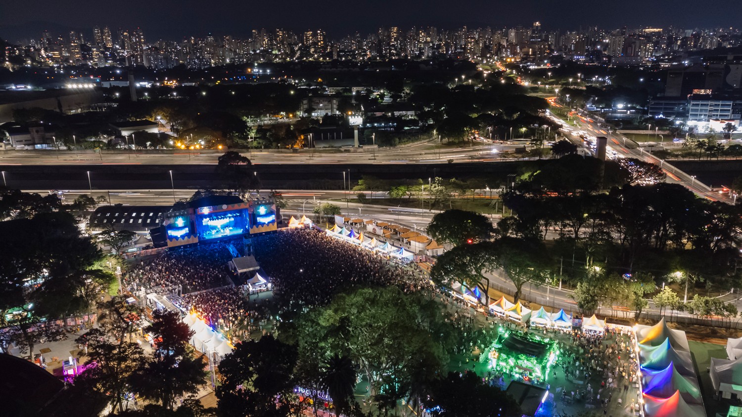 Foto aérea do Popload Festival 2022