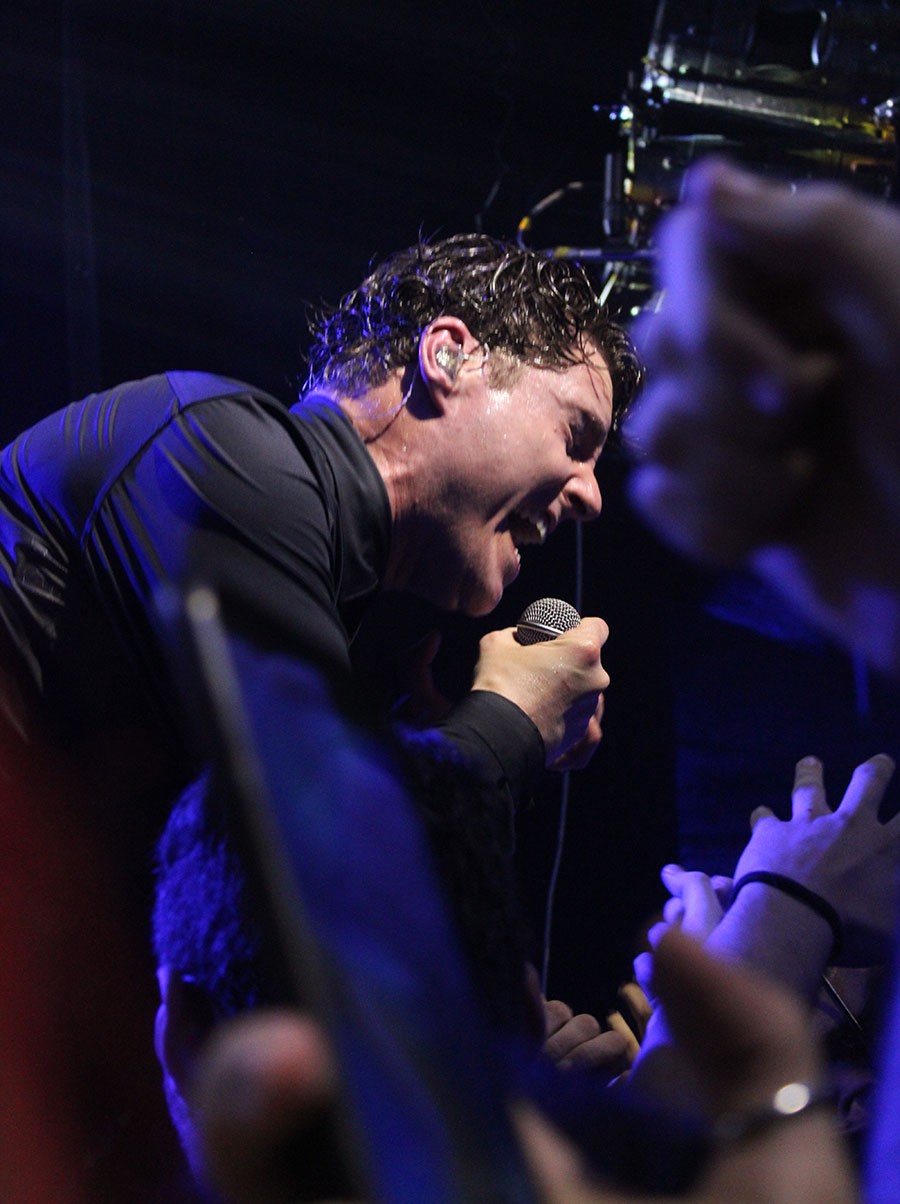 A banda americana Deafheaven tocando em São Paulo em março de 2023