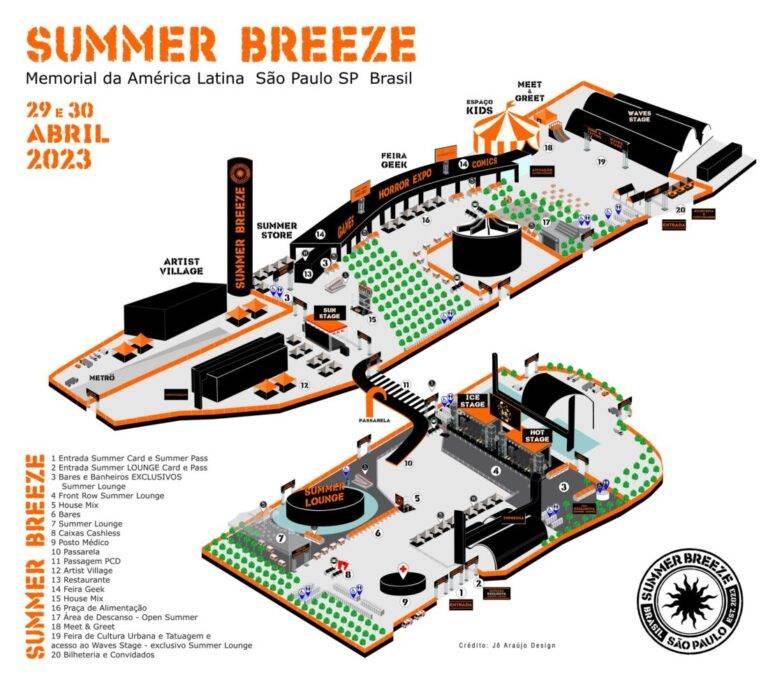 Mapa do Summer Breeze Open Air 2023