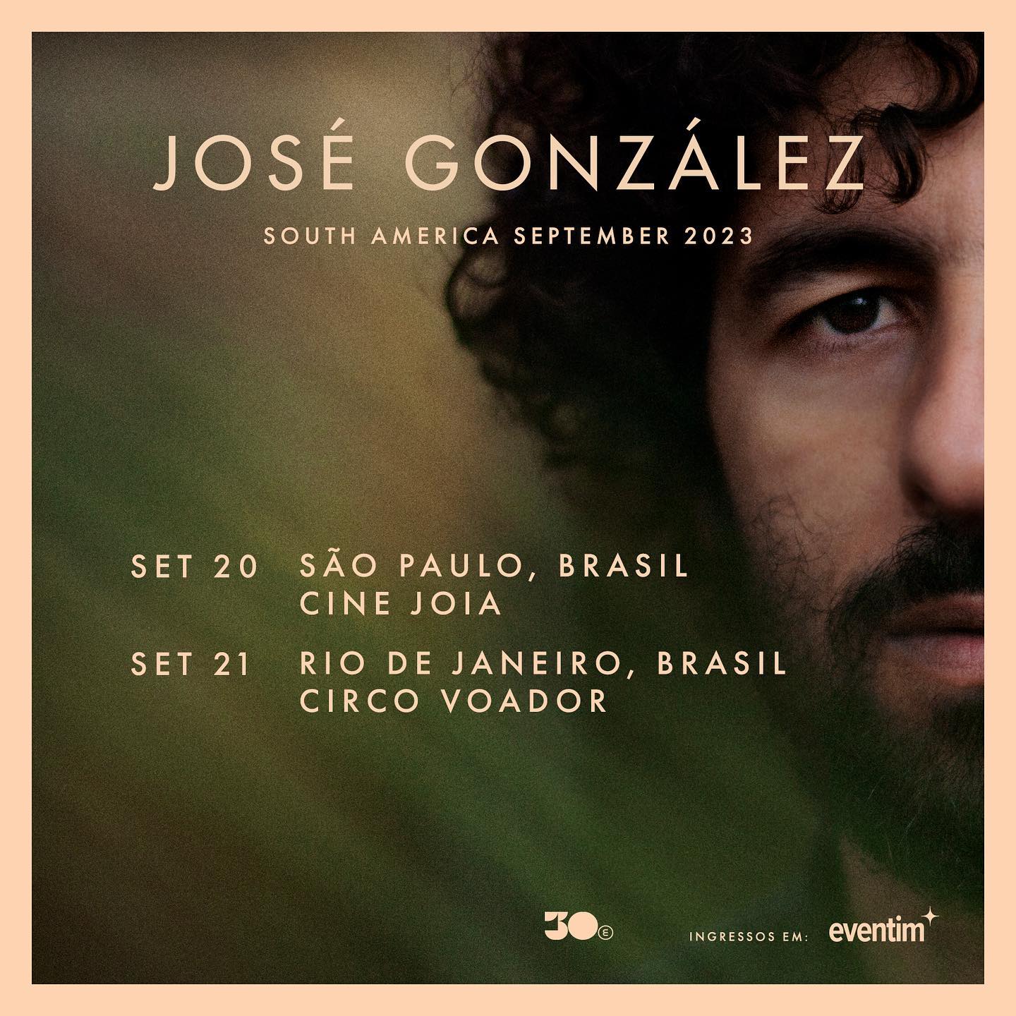 José González vem ao Brasil em setembro de 2023.