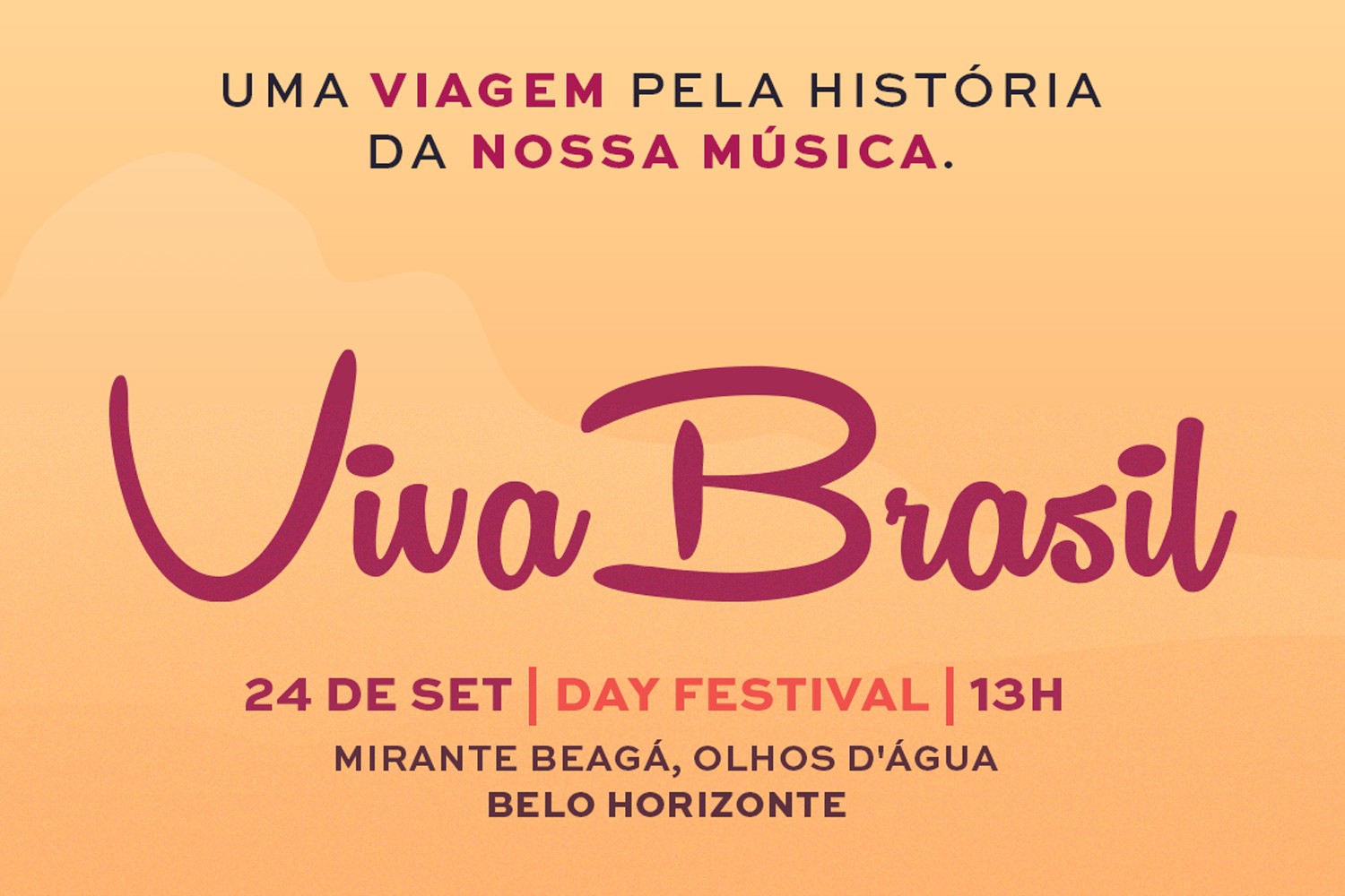 Arte de capa do Festival Viva Brasil.