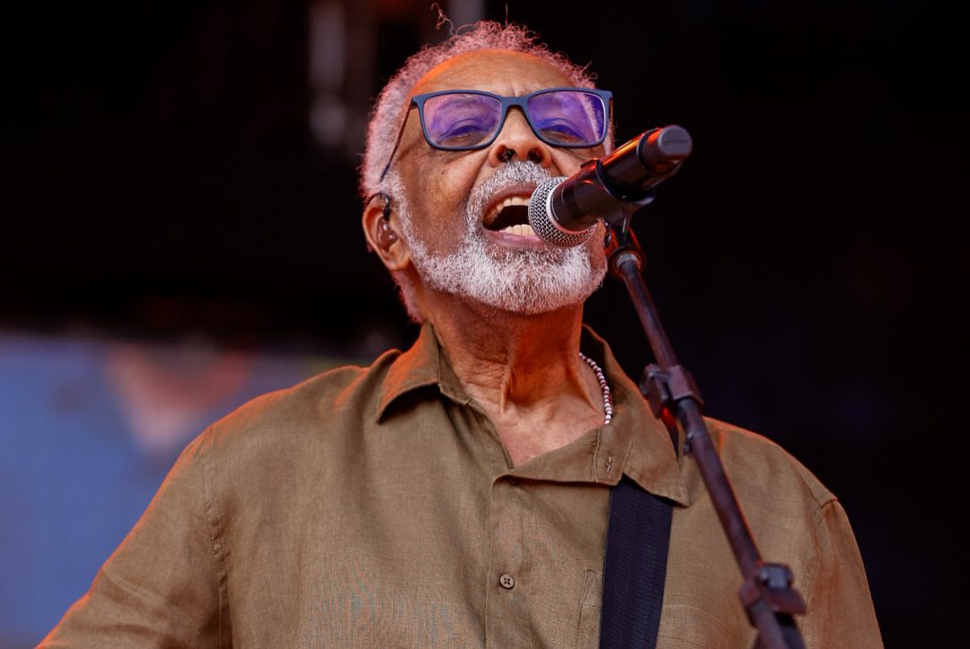 Gilberto Gil no Festival Viva Brasil 2023.