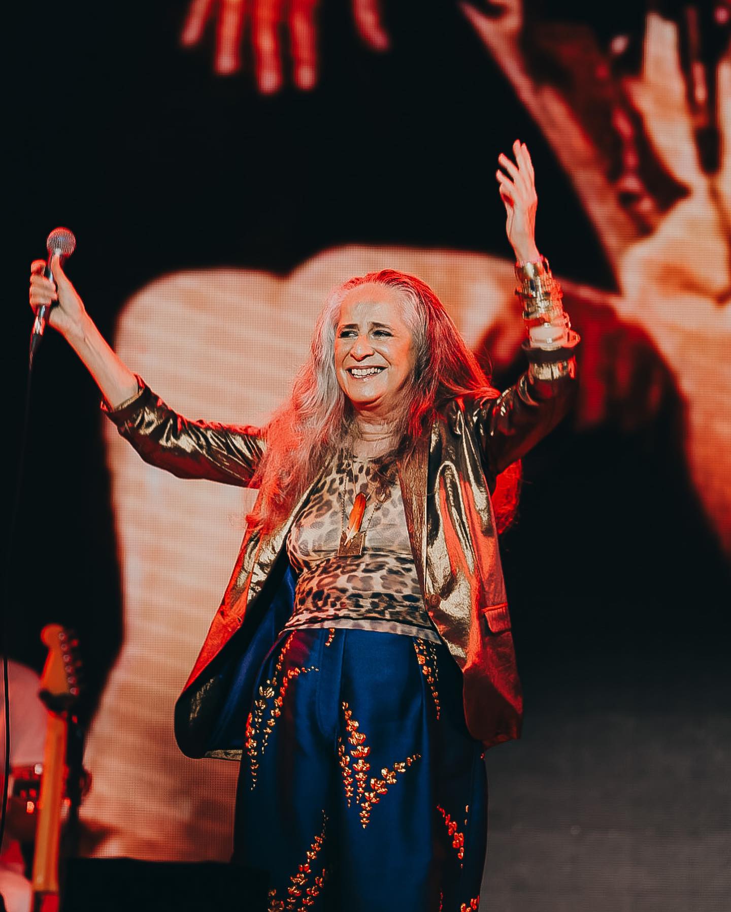 Maria Bethânia no Festival Viva Brasil 2023.