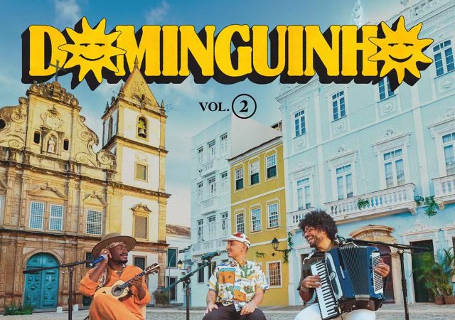 Capa do Dominguinho Vol.2, álbum de João Gomes, Jota.Pê e Mestrinho.