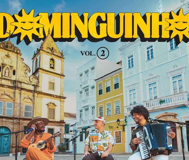 Capa do Dominguinho Vol.2, álbum de João Gomes, Jota.Pê e Mestrinho.